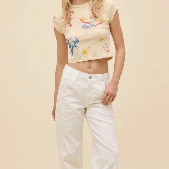 Daydreamer Western Flash Pointelle Tee - Picture 4 of 4